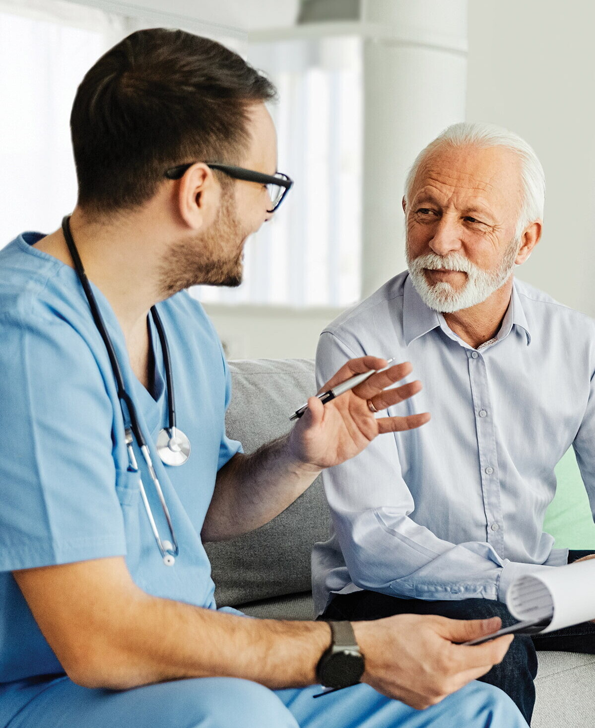 A friendly member of the Doctors-To-You team ready to help